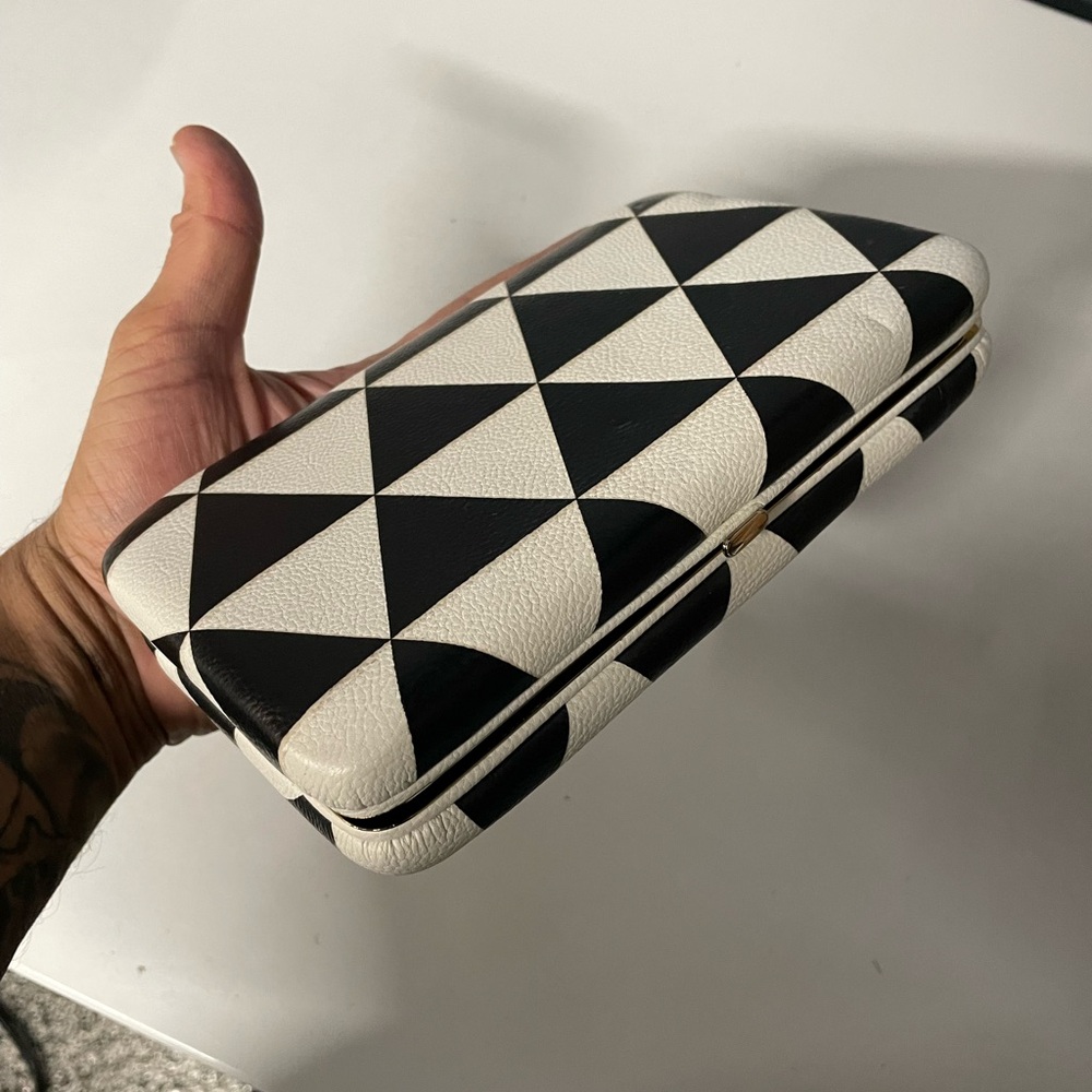 Black and White Geometric Wallet